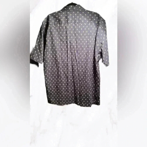 Ted Baker Men's Ginton casual button down Diamond Gio Short Sleeve Navy Shirt 6 - Picture 3 of 5